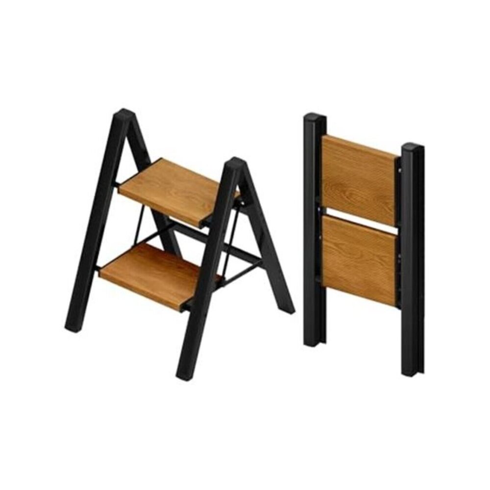 Lightweight Folding Step Stool 2-Step Aluminum Ladder